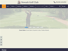 Tablet Screenshot of newarkgolfclub.co.uk